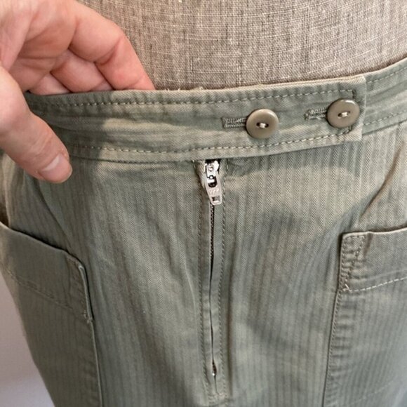 APC Skirt Mini Cotton Green Size large - Picture 11 of 13